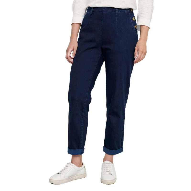 Seasalt Cornwall Waterdance Trouser Dark Indigo Wash image number 0